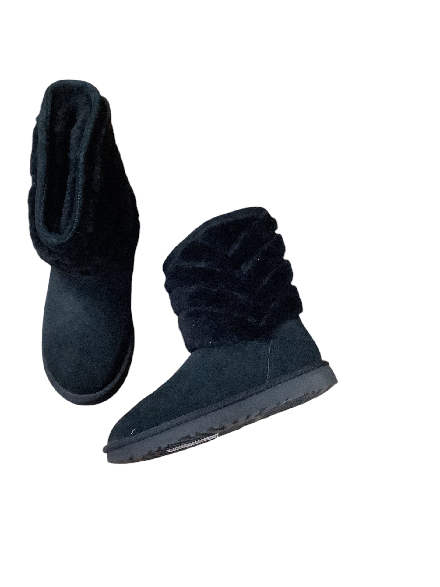 Boots Leather By Ugg In Black, Size: 7