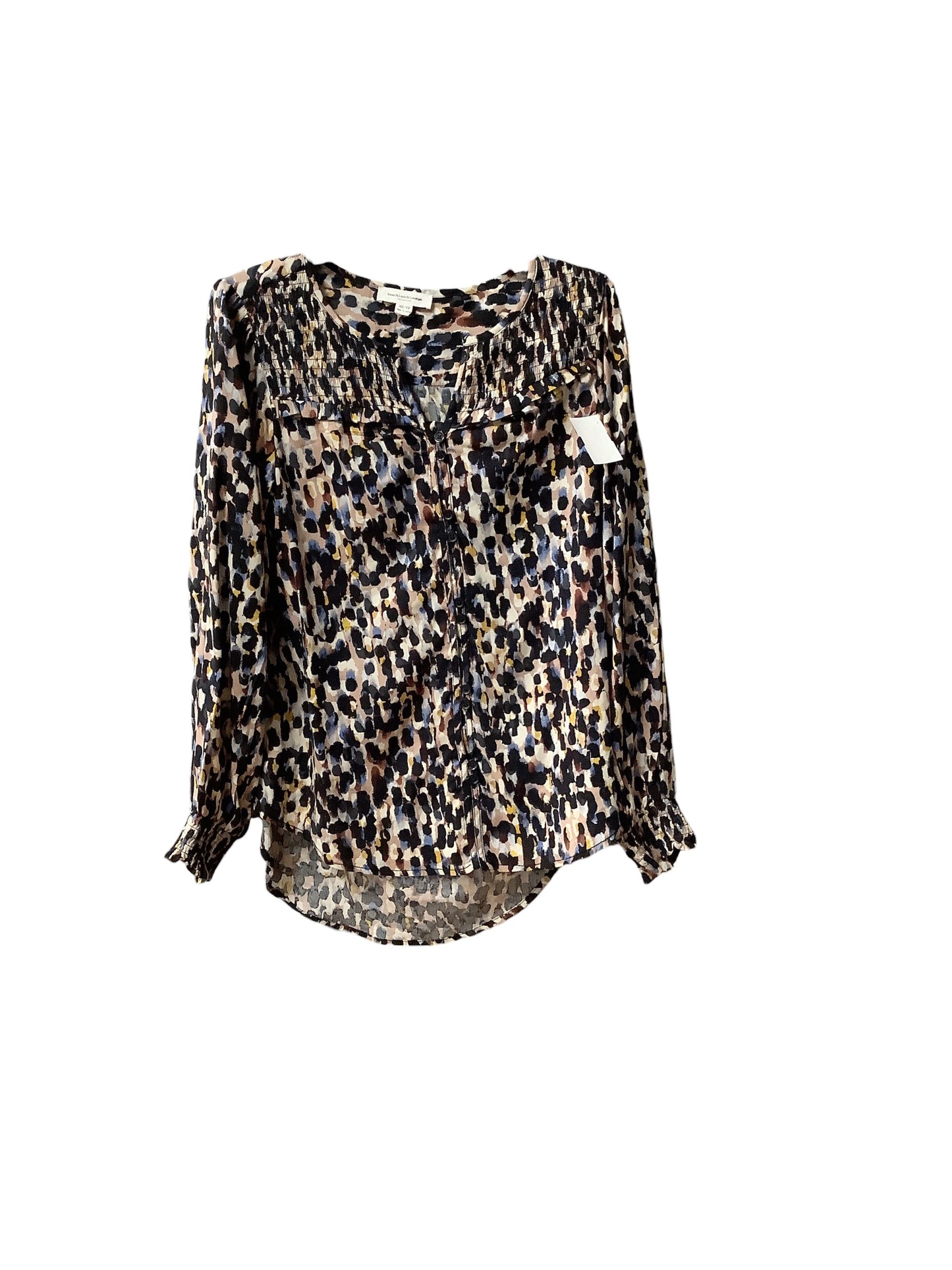 Top Long Sleeve By Beachlunchlounge In Animal Print, Size: Xs