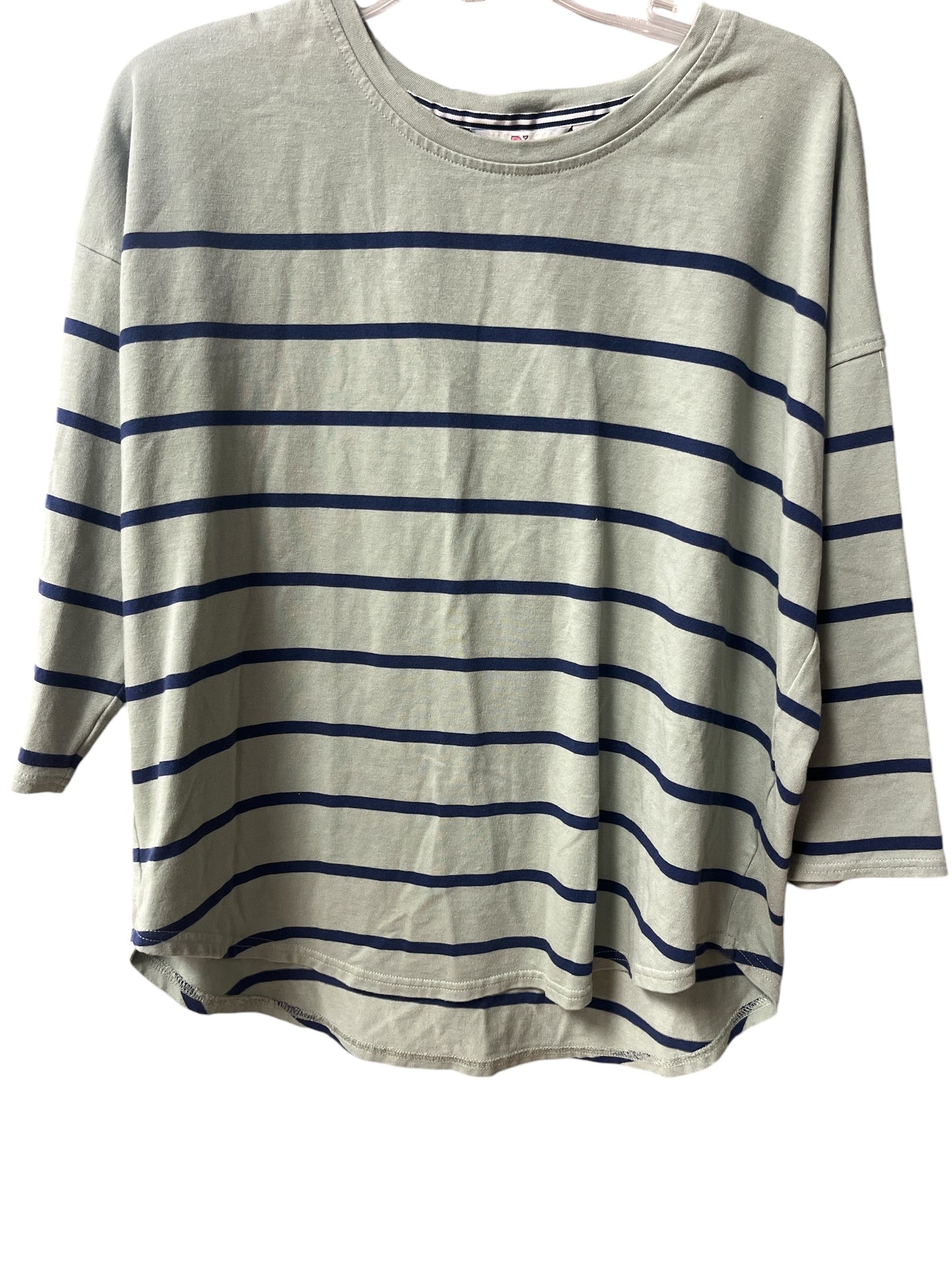 Top Long Sleeve By Vineyard Vines In Striped Pattern, Size: M