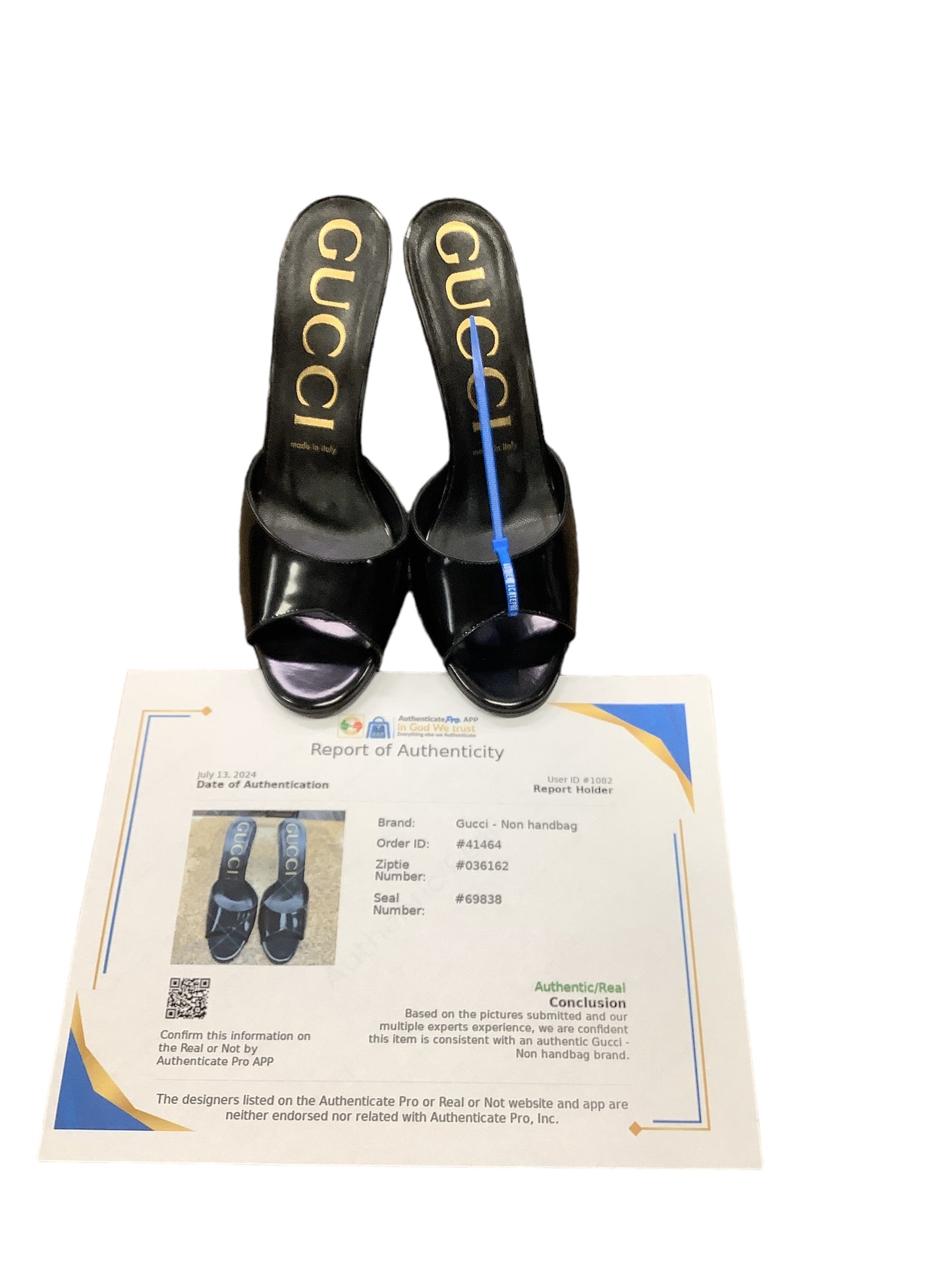 Black Sandals Luxury Designer Gucci, Size 9.5