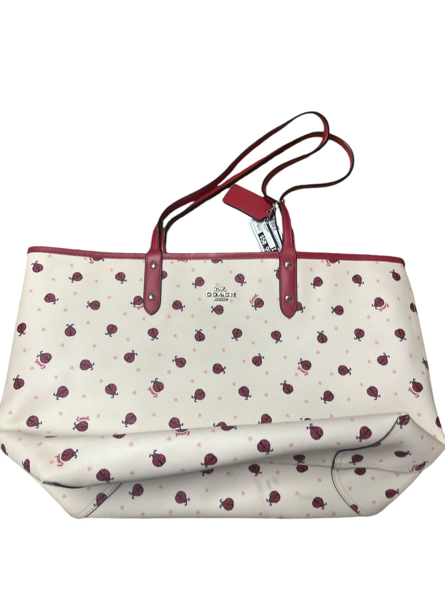 Tote Designer By Coach, Size: Medium