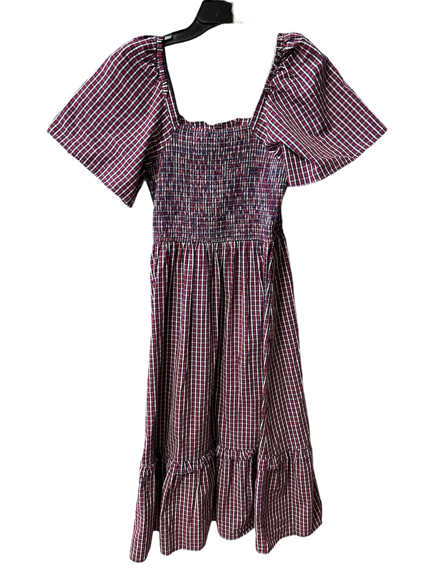 Dress Casual Midi By Draper James In Plaid Pattern, Size: Xs