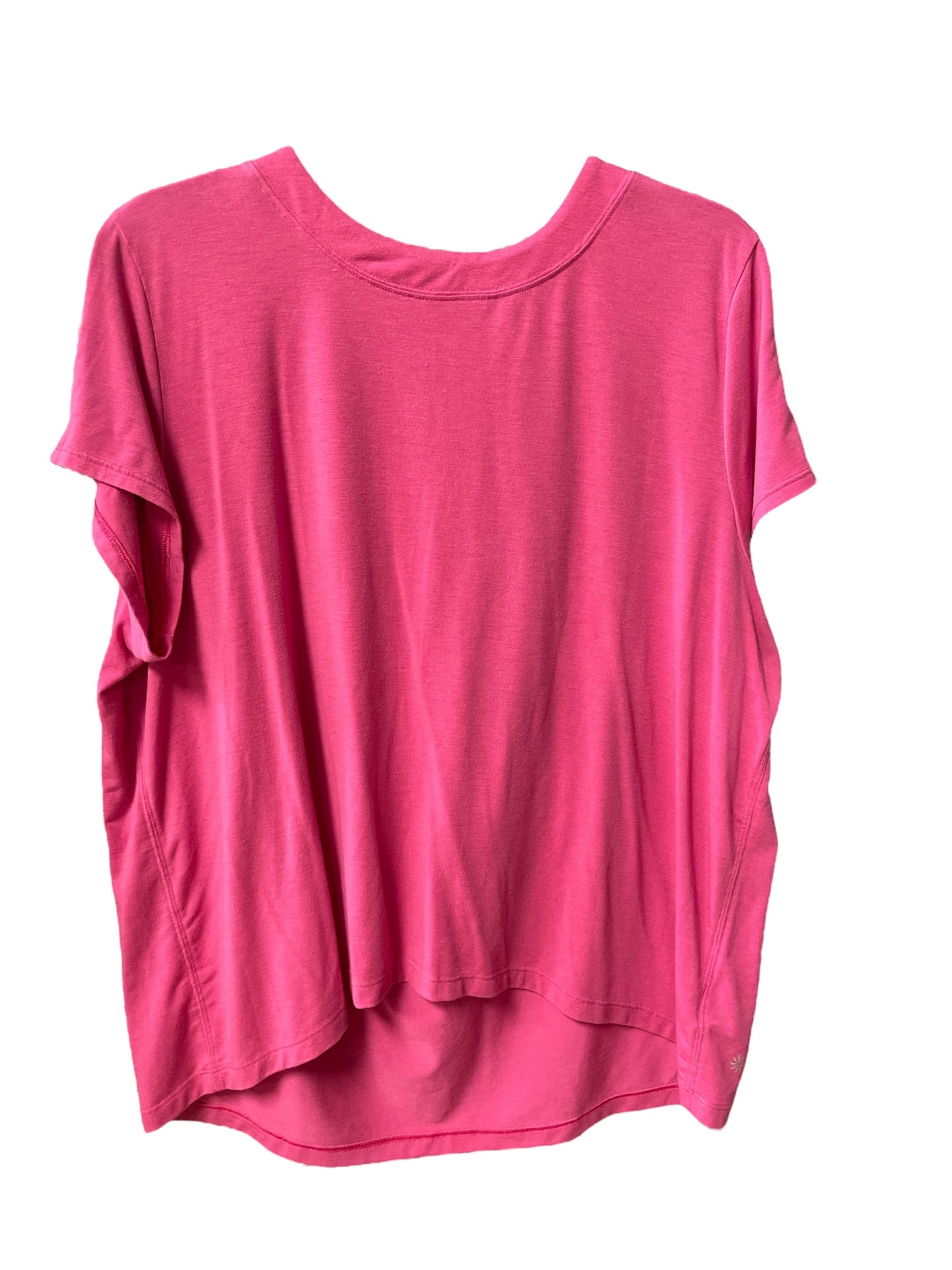 Athletic Top Short Sleeve By Athleta In Pink, Size: M