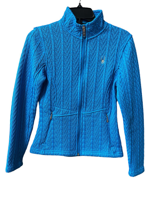 Athletic Jacket By Spyder In Blue, Size: S