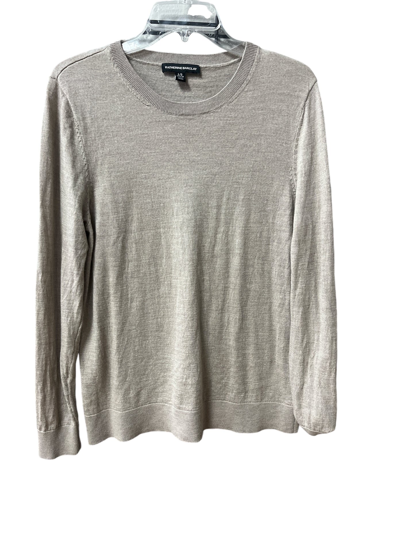 Sweater By Katherine Barclay In Taupe, Size: L