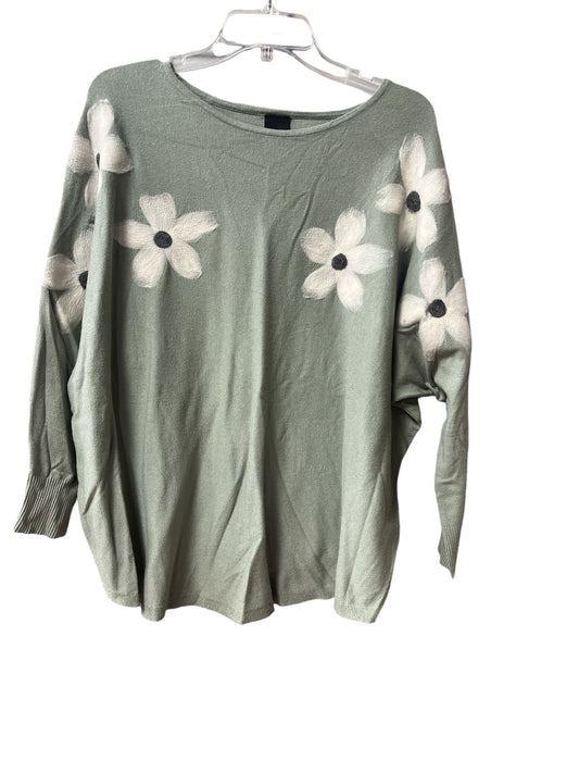 Sweater By Cme In Green, Size: 1x