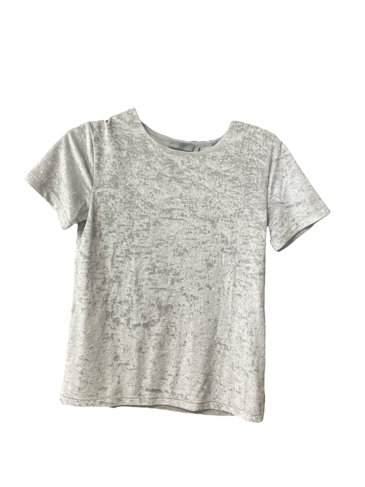 Top Short Sleeve Basic By Vince In Grey, Size: Xs