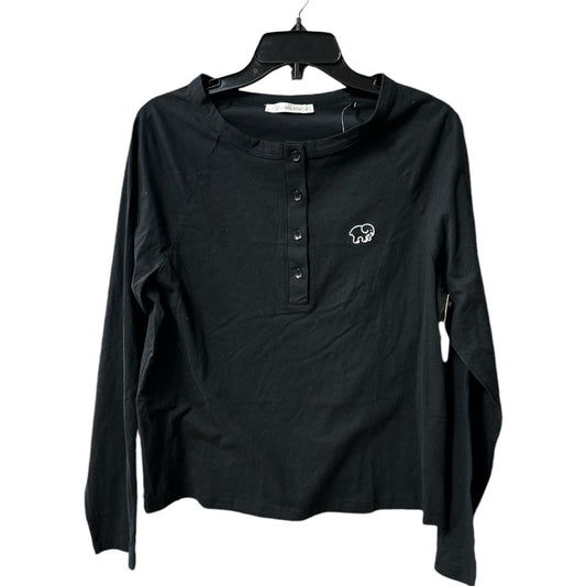 Top Long Sleeve Basic By Ivory Ella In Black, Size: S