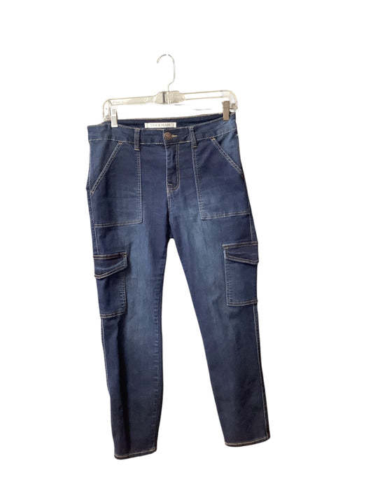 Jeans Skinny By Cme In Blue Denim, Size: 12