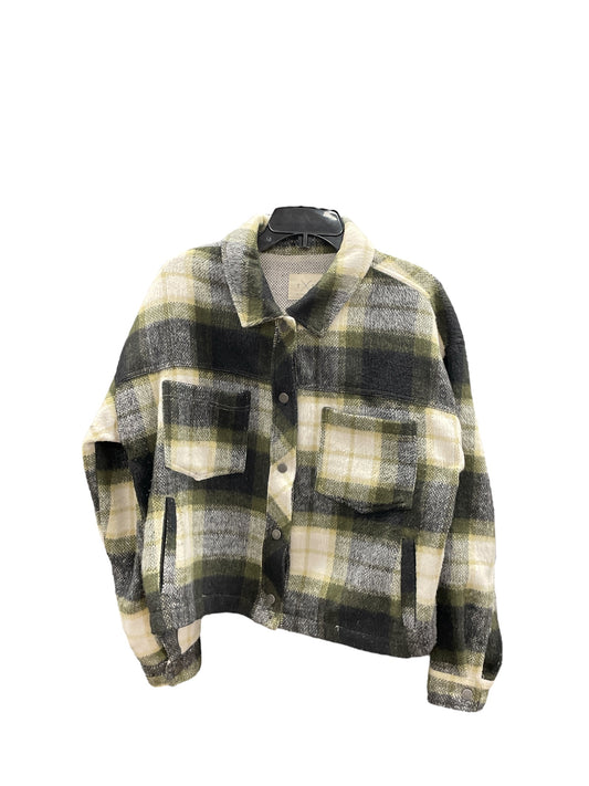 Jacket Shirt By Thread And Supply In Plaid Pattern, Size: L