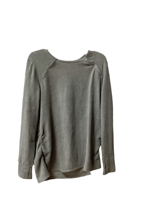 Top Long Sleeve Basic By Cuddl Duds In Grey, Size: M