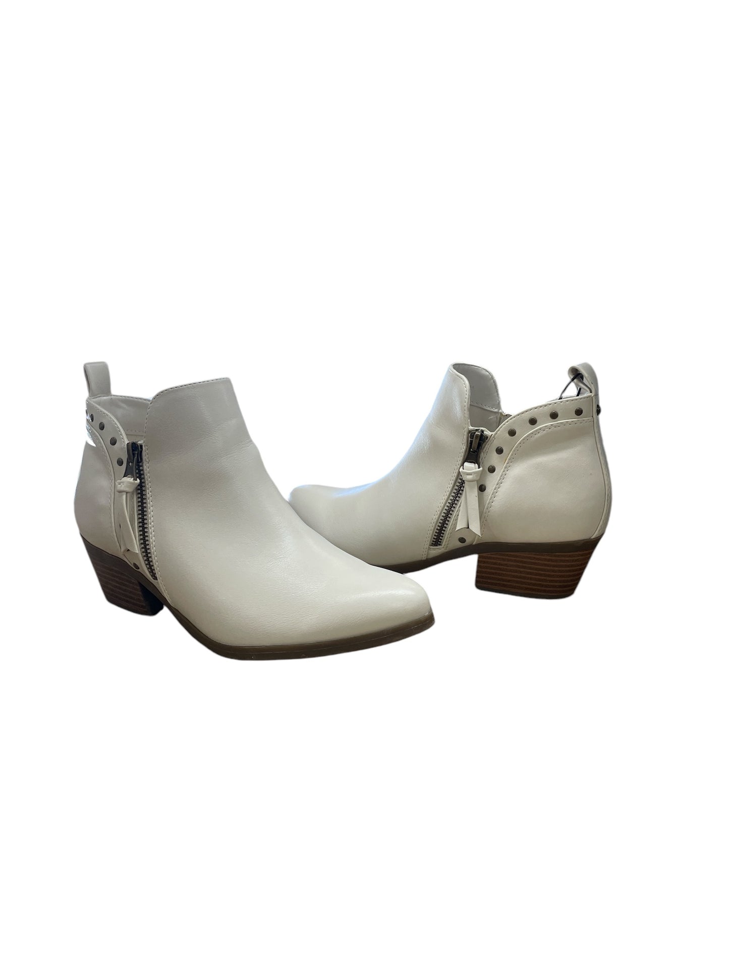 Boots Ankle Heels By Indigo Rd In White, Size: 8