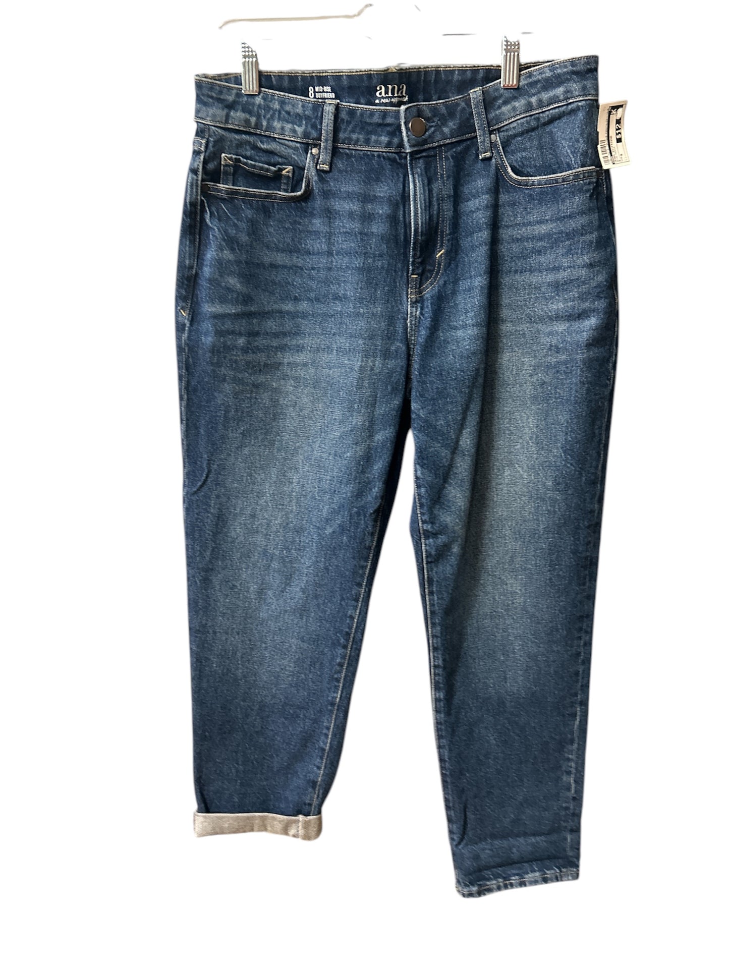 Jeans Boyfriend By Ana In Blue Denim, Size: 8