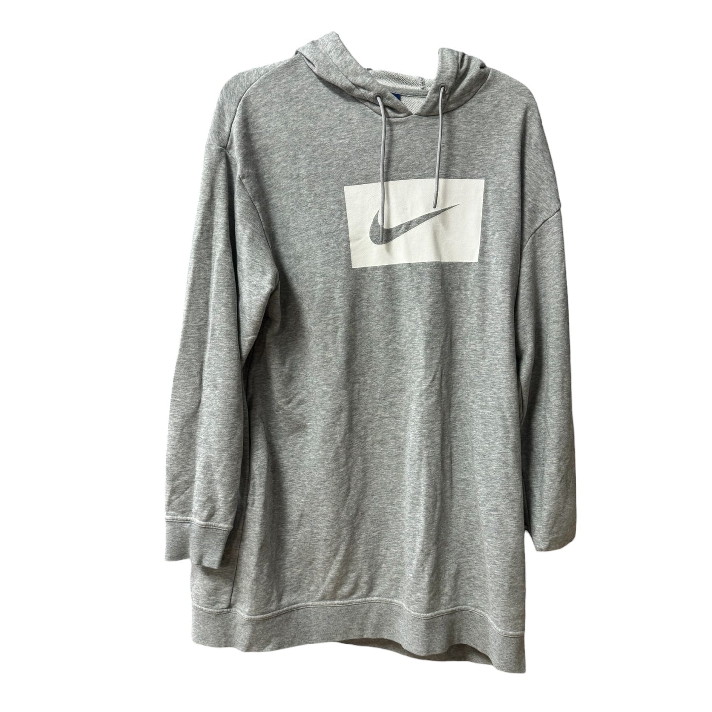 Sweatshirt Hoodie By Nike Apparel In Grey, Size: L