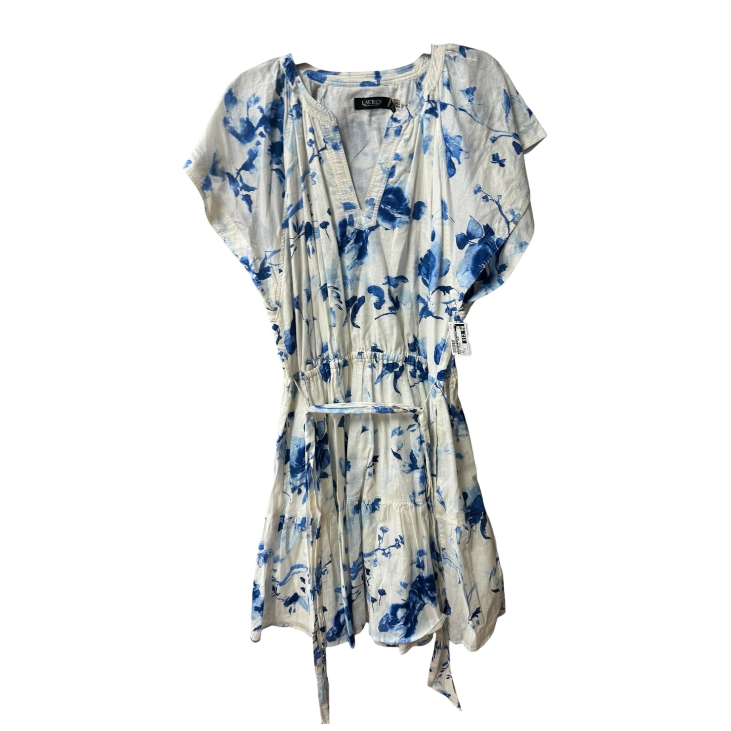 Dress Casual Short By Lauren By Ralph Lauren In Blue & White, Size: 18