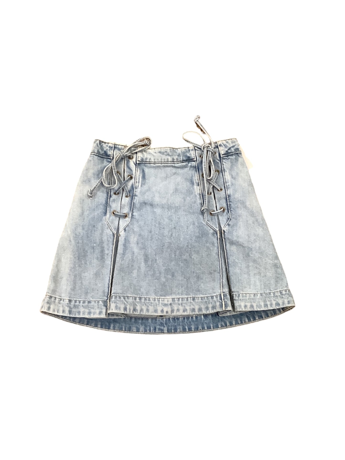 Skirt Mini & Short By Free People In Blue Denim, Size: 2