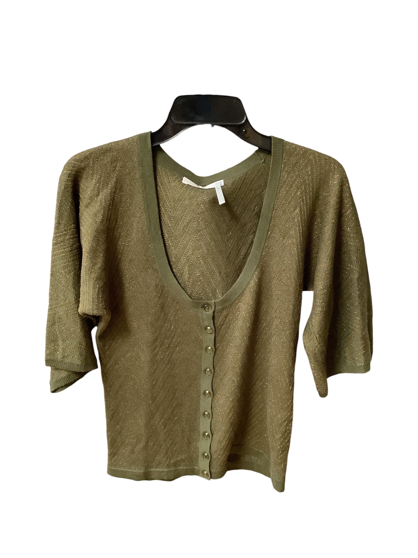 Sweater Cardigan By Classiques Entier In Green, Size: M