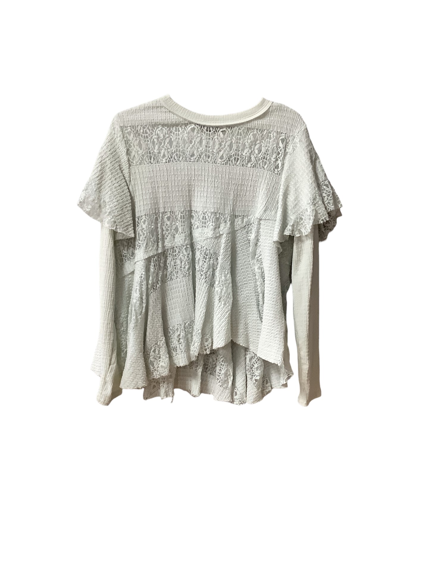 Top Long Sleeve By Free People In Green, Size: M