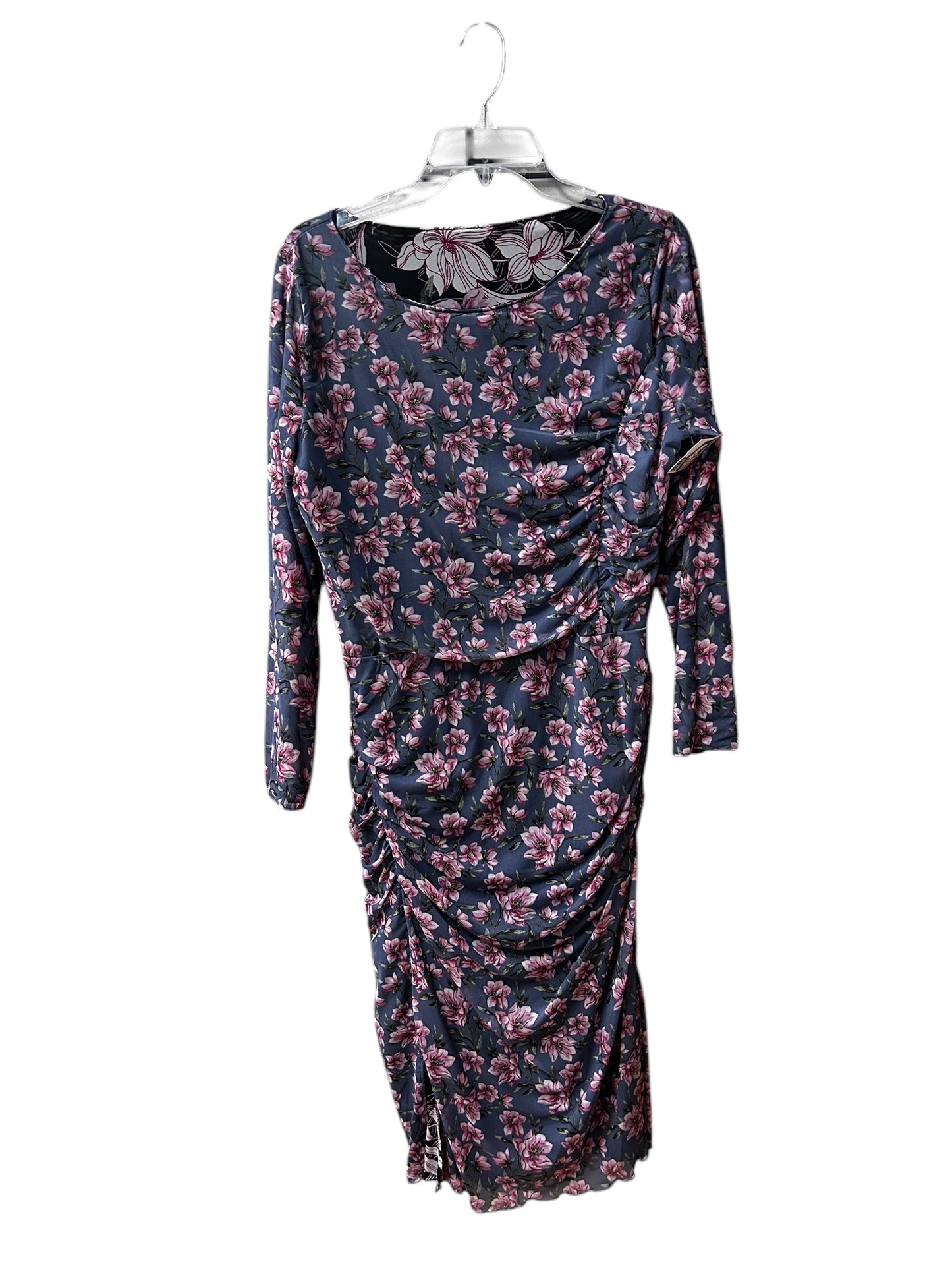 Dress Casual Short By White House Black Market In Floral Print, Size: L