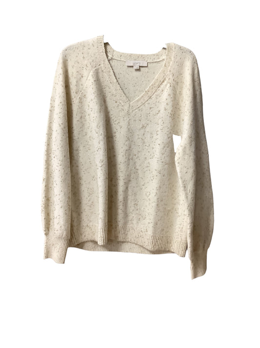 Sweater By Loft In Gold, Size: L