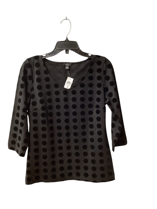 Top Long Sleeve By Ann Taylor In Black, Size: S