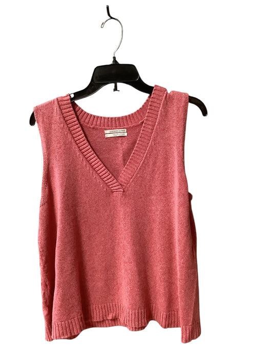 Tank Top By Anthropologie In Pink, Size: L