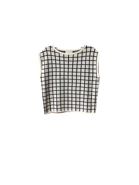 Top Short Sleeve By Rachel Zoe In Black & White, Size: S