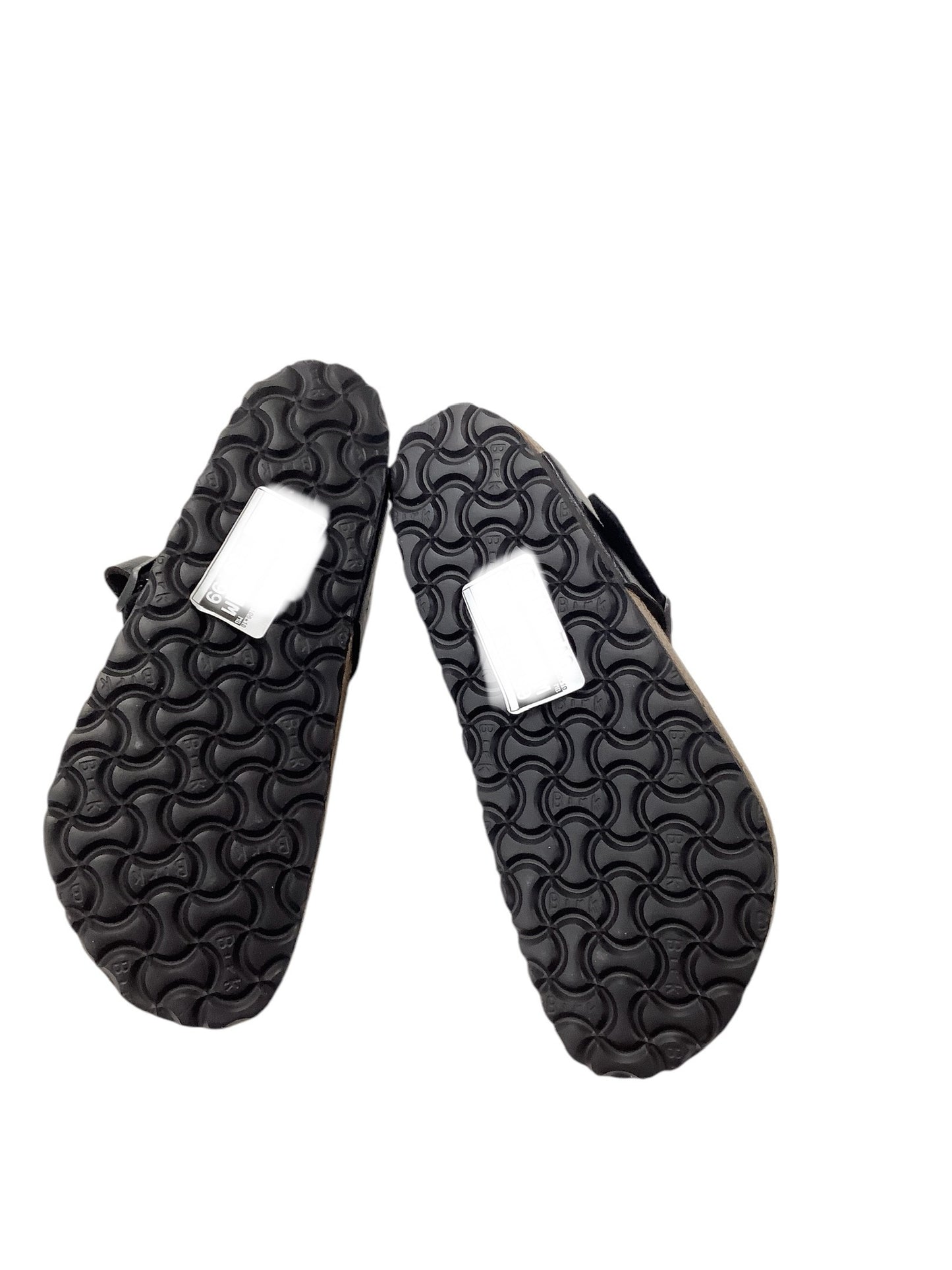 Sandals Flats By Birkenstock In Black, Size: 8