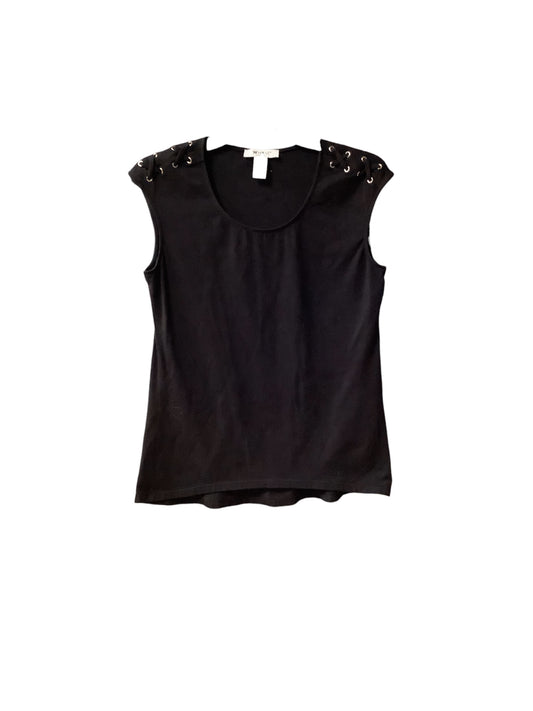 Top Sleeveless Basic By White House Black Market In Black, Size: S