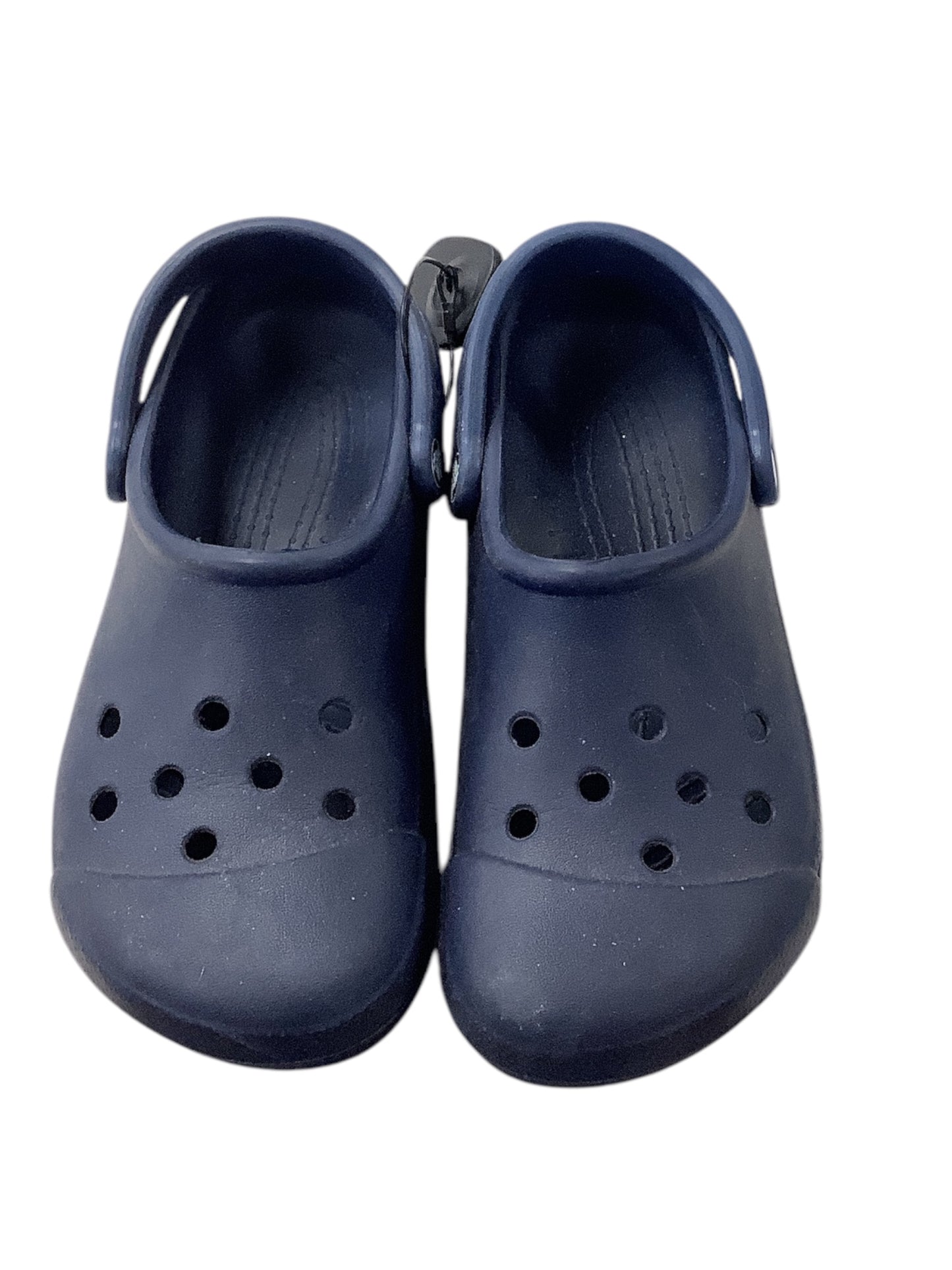 Shoes Flats By Crocs In Blue, Size: 6