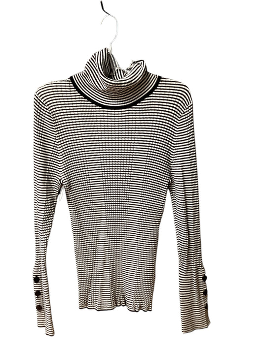 Top Long Sleeve By Anthropologie In Striped Pattern, Size: Xl