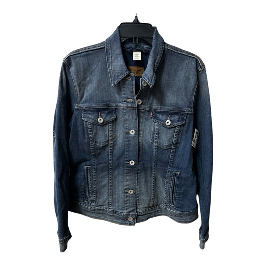 Jacket Denim By Levis In Blue Denim, Size: L