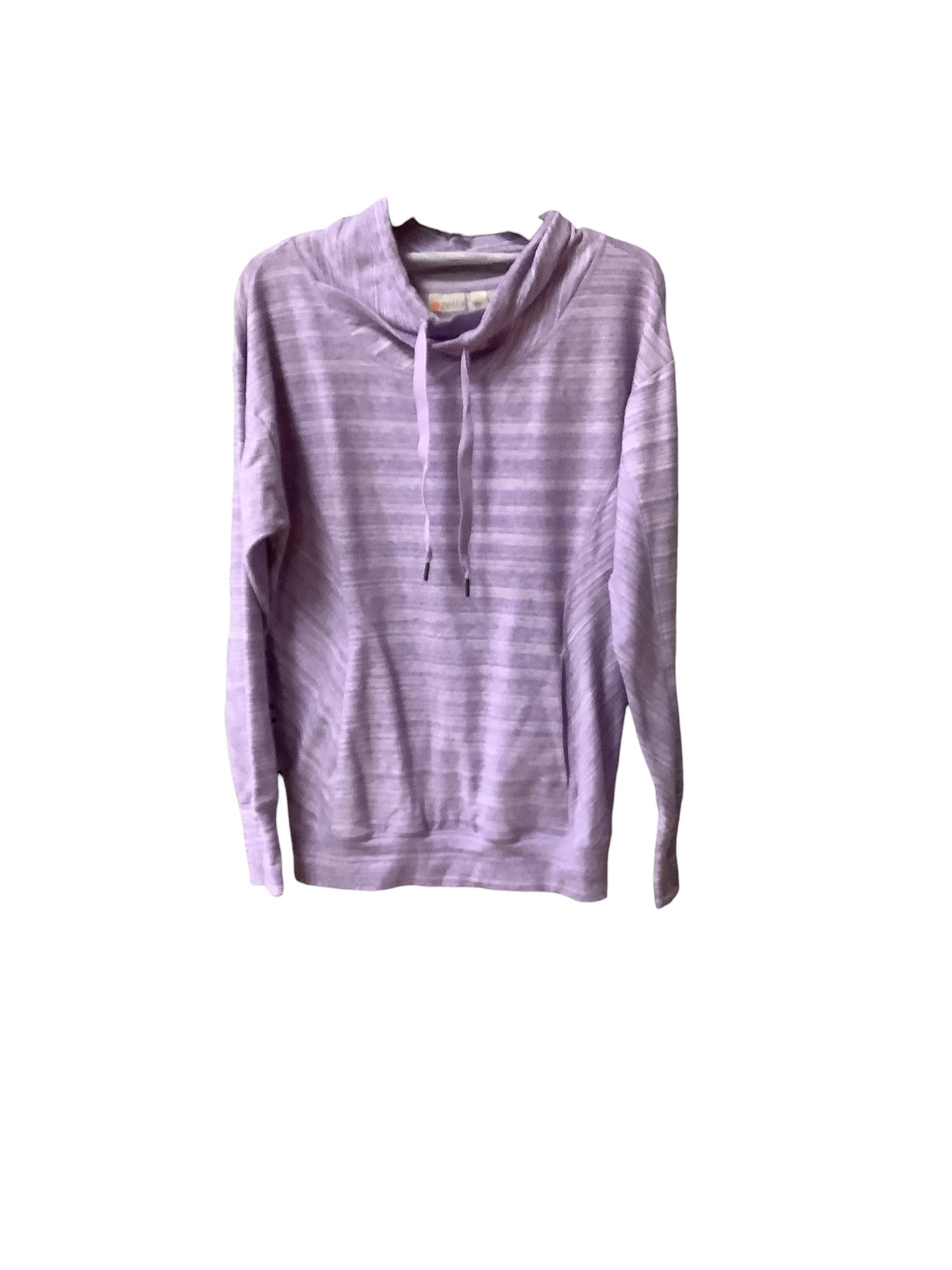 Athletic Top Long Sleeve Hoodie By Zella In Purple, Size: M