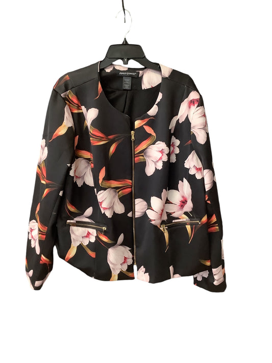 Jacket Moto By Ashley Stewart In Floral Print, Size: 22