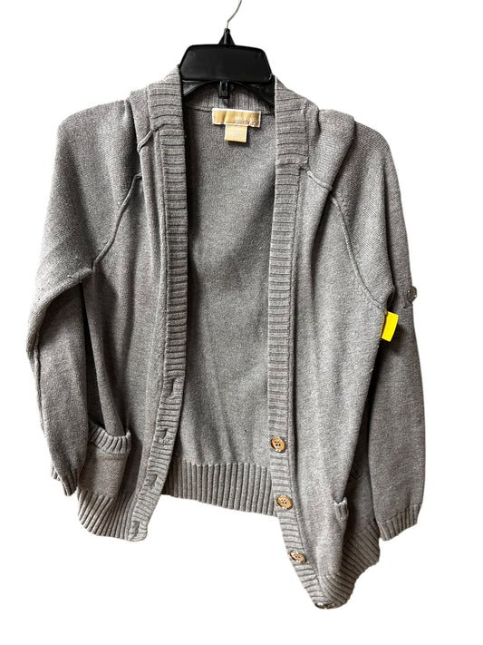 Sweater Cardigan By Michael By Michael Kors In Grey, Size: M