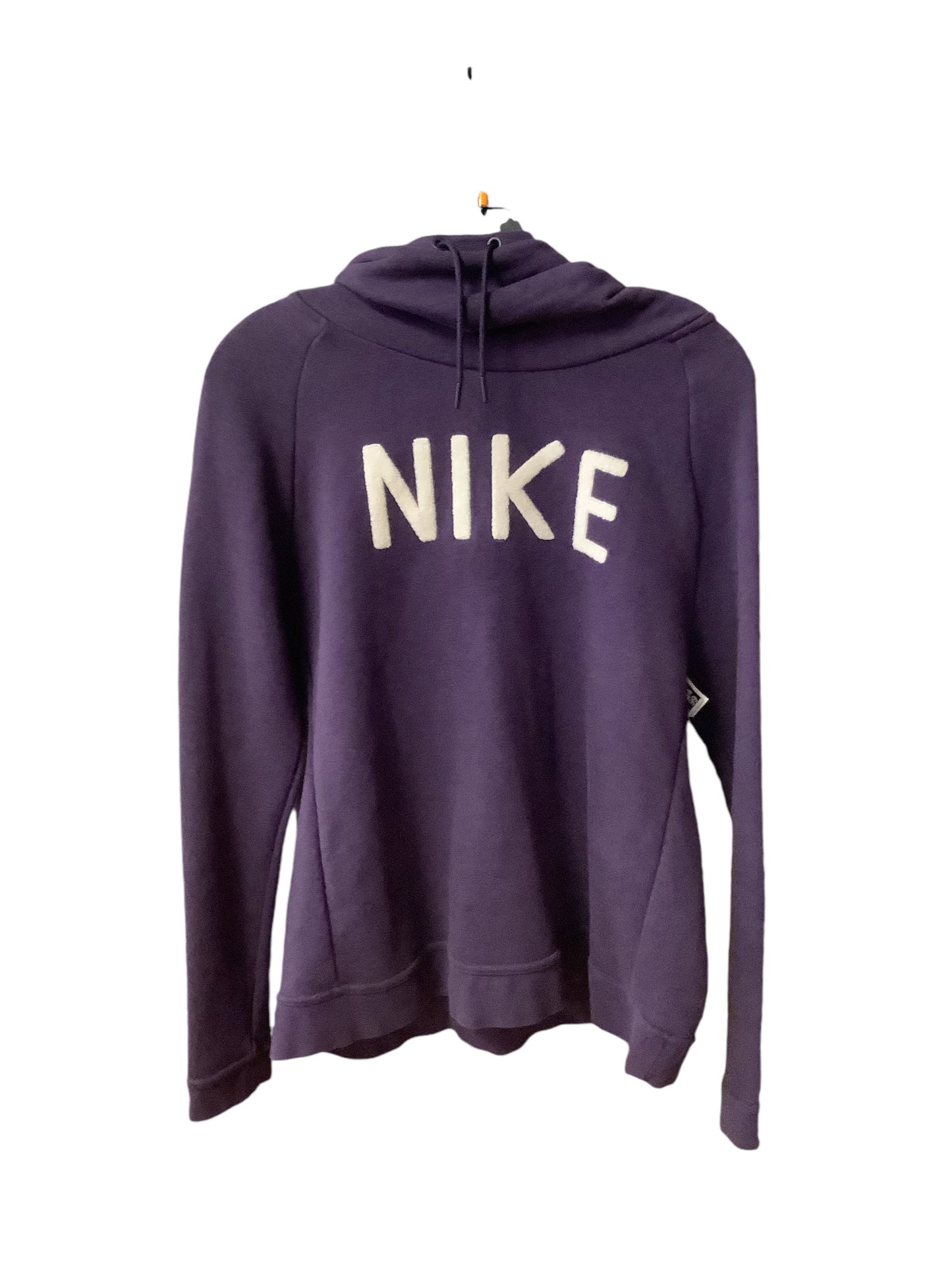 Athletic Sweatshirt Hoodie By Nike Apparel In Purple, Size: M