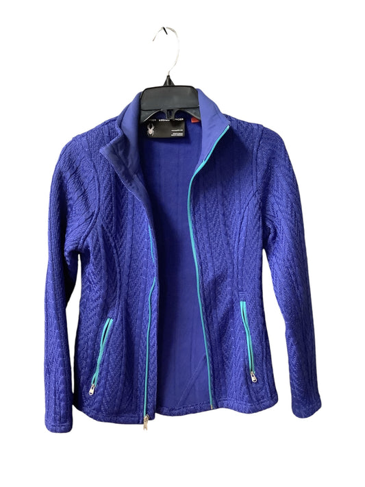 Athletic Jacket By Spyder In Blue, Size: S