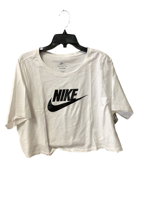 Top Short Sleeve Basic By Nike Apparel In White, Size: 2x