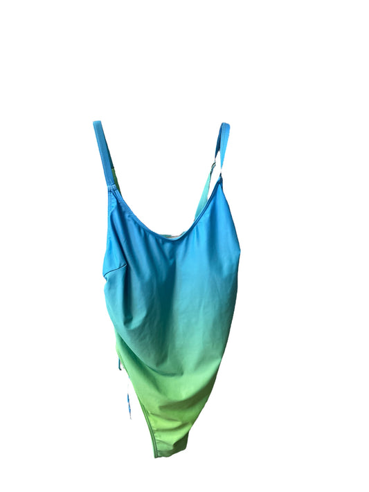 Blue & Green Swimsuit Clothes Mentor, Size 1x