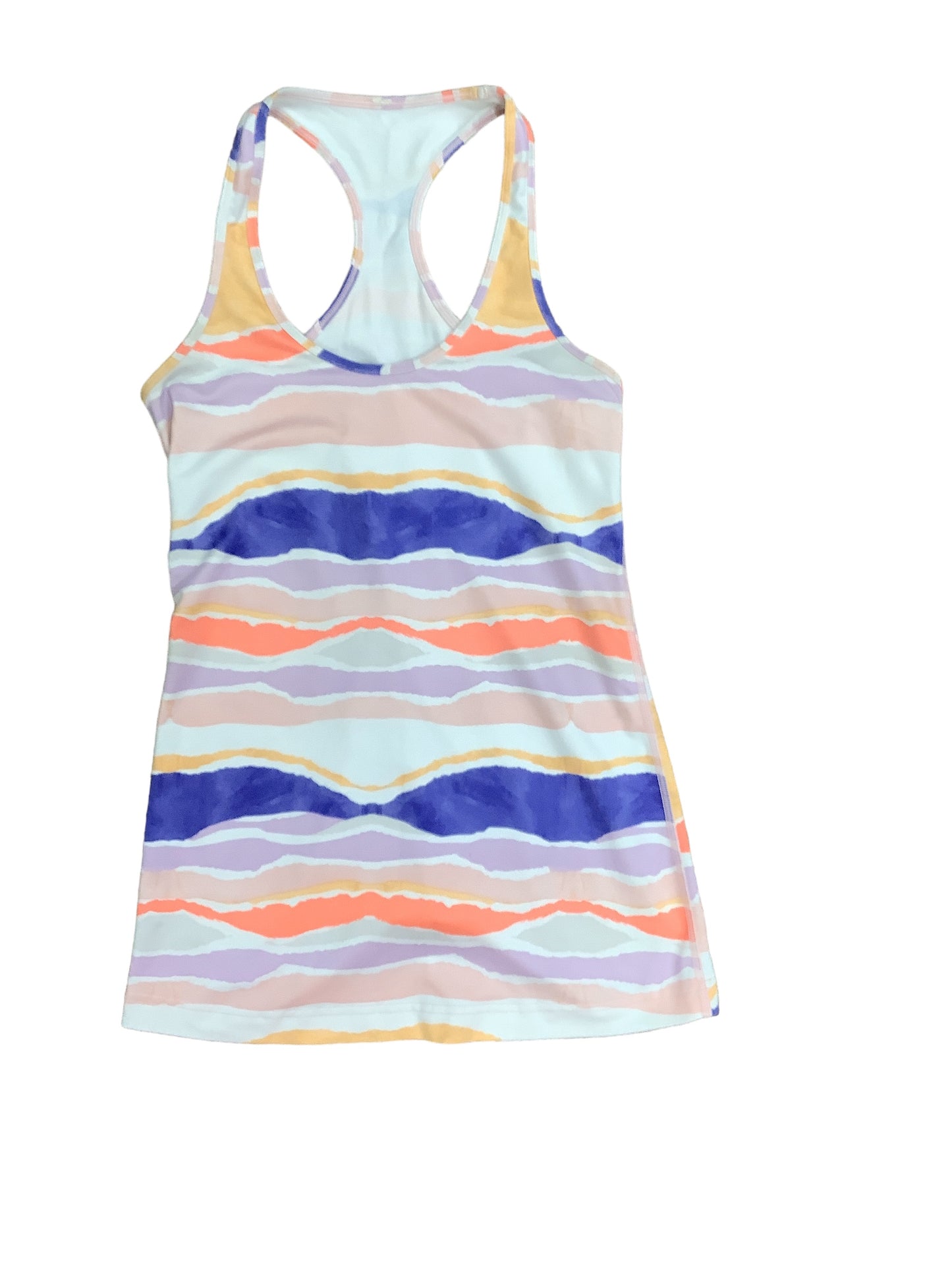 Striped Pattern Athletic Tank Top Lululemon, Size S