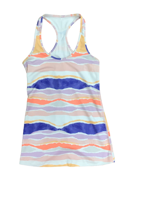 Striped Pattern Athletic Tank Top Lululemon, Size S