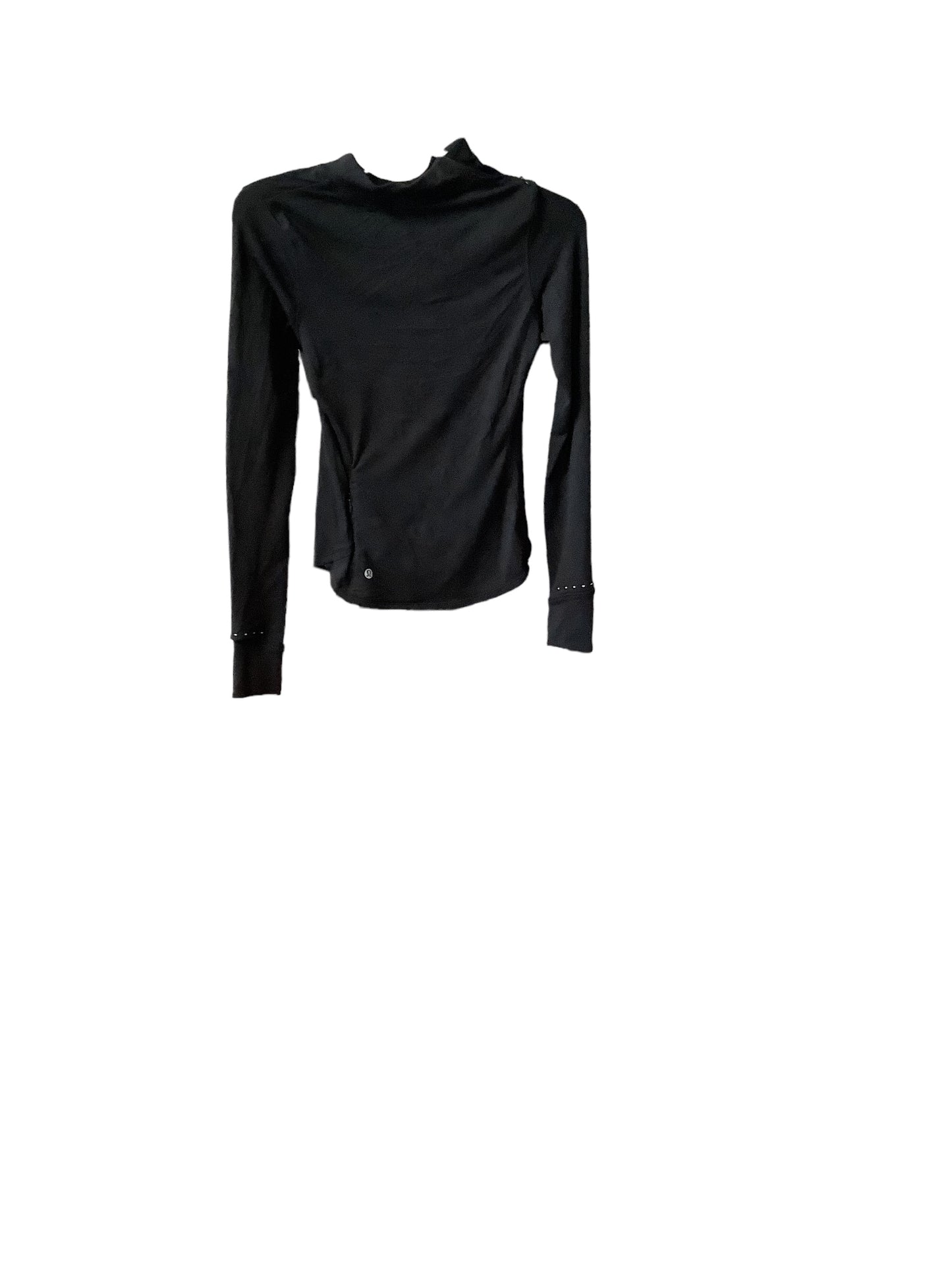 Black Athletic Top Long Sleeve Crewneck Lululemon, Size 2