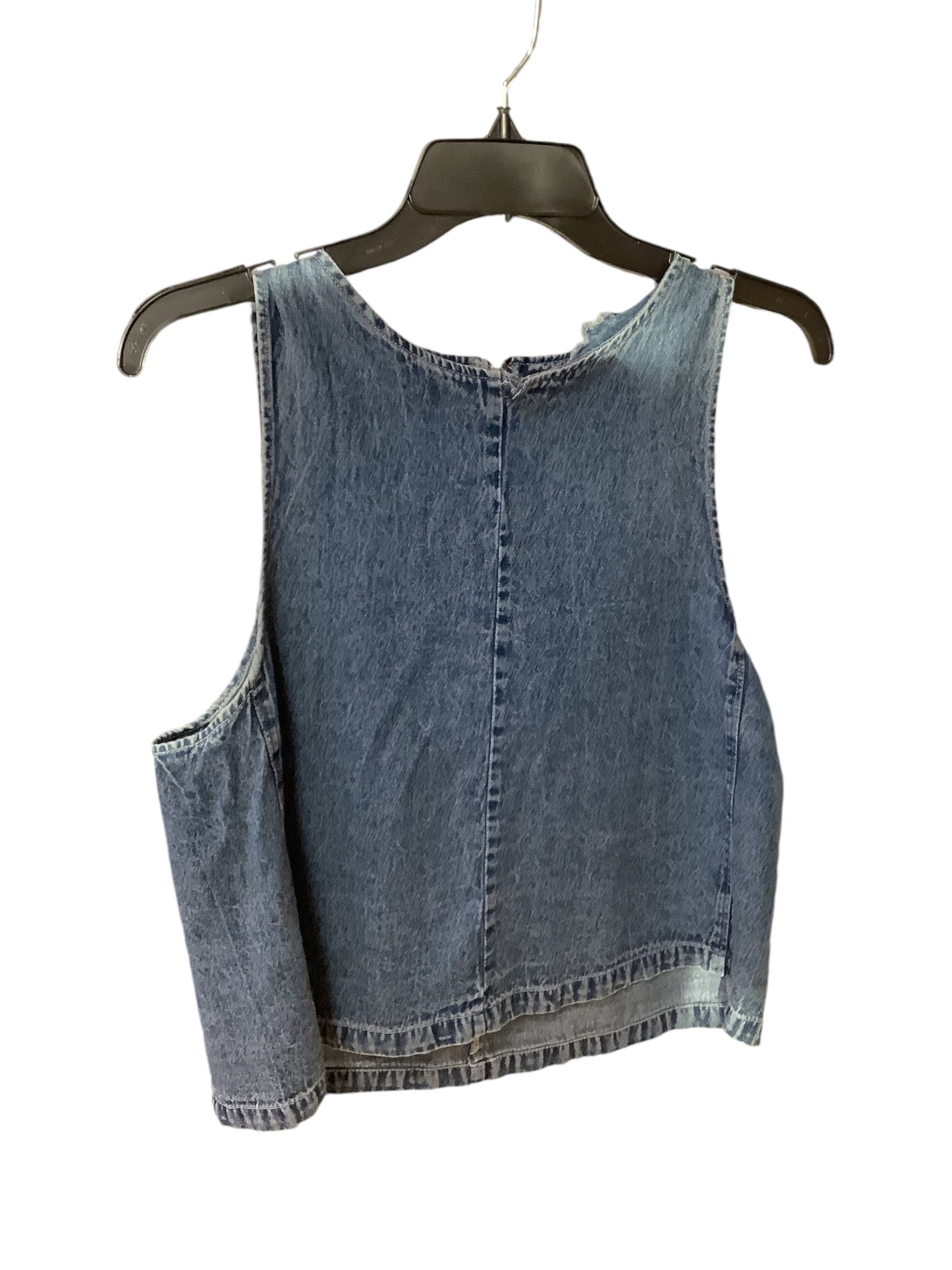 Top Sleeveless By Clothes Mentor In Blue Denim, Size: L