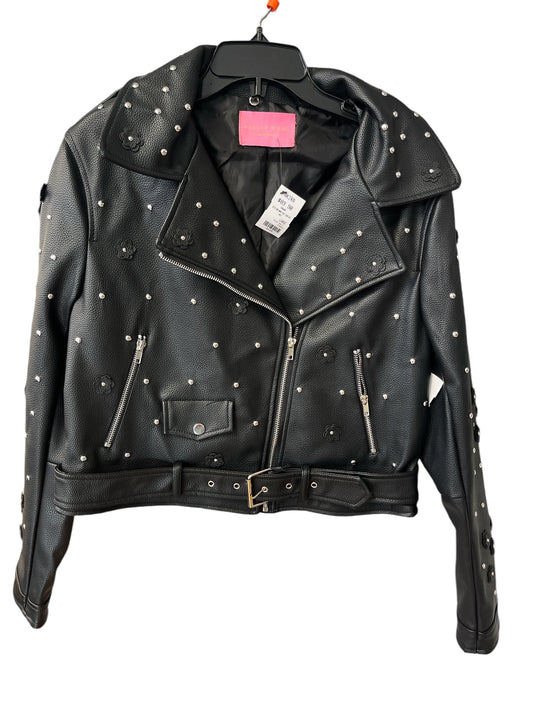 Jacket Moto By Cmc In Black, Size: L