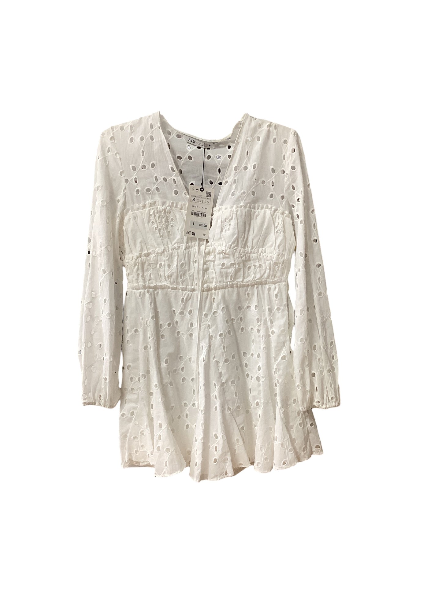 Dress Casual Short By Zara In White, Size: S