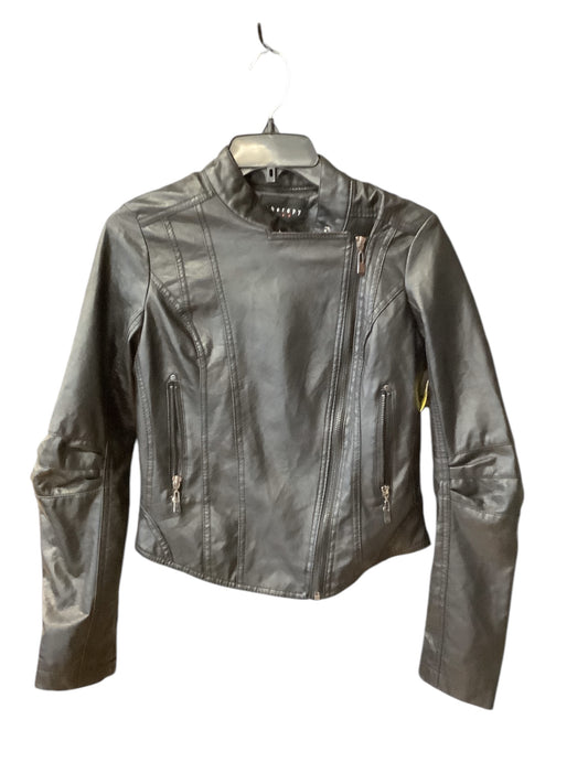 Jacket Moto By Theory In Black, Size: M