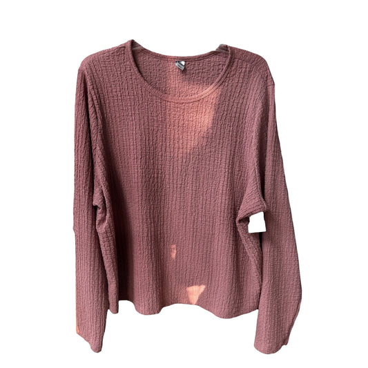 Top Long Sleeve Basic By Old Navy In Pink, Size: 3x