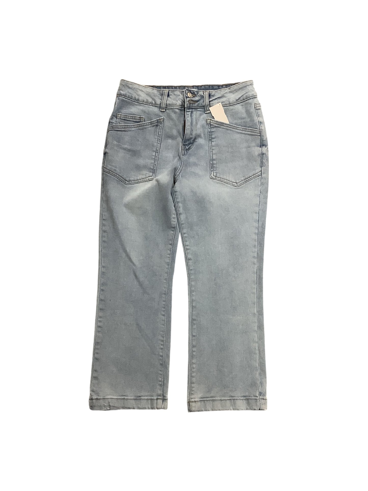 Jeans Cropped By Kensie In Blue Denim, Size: 8