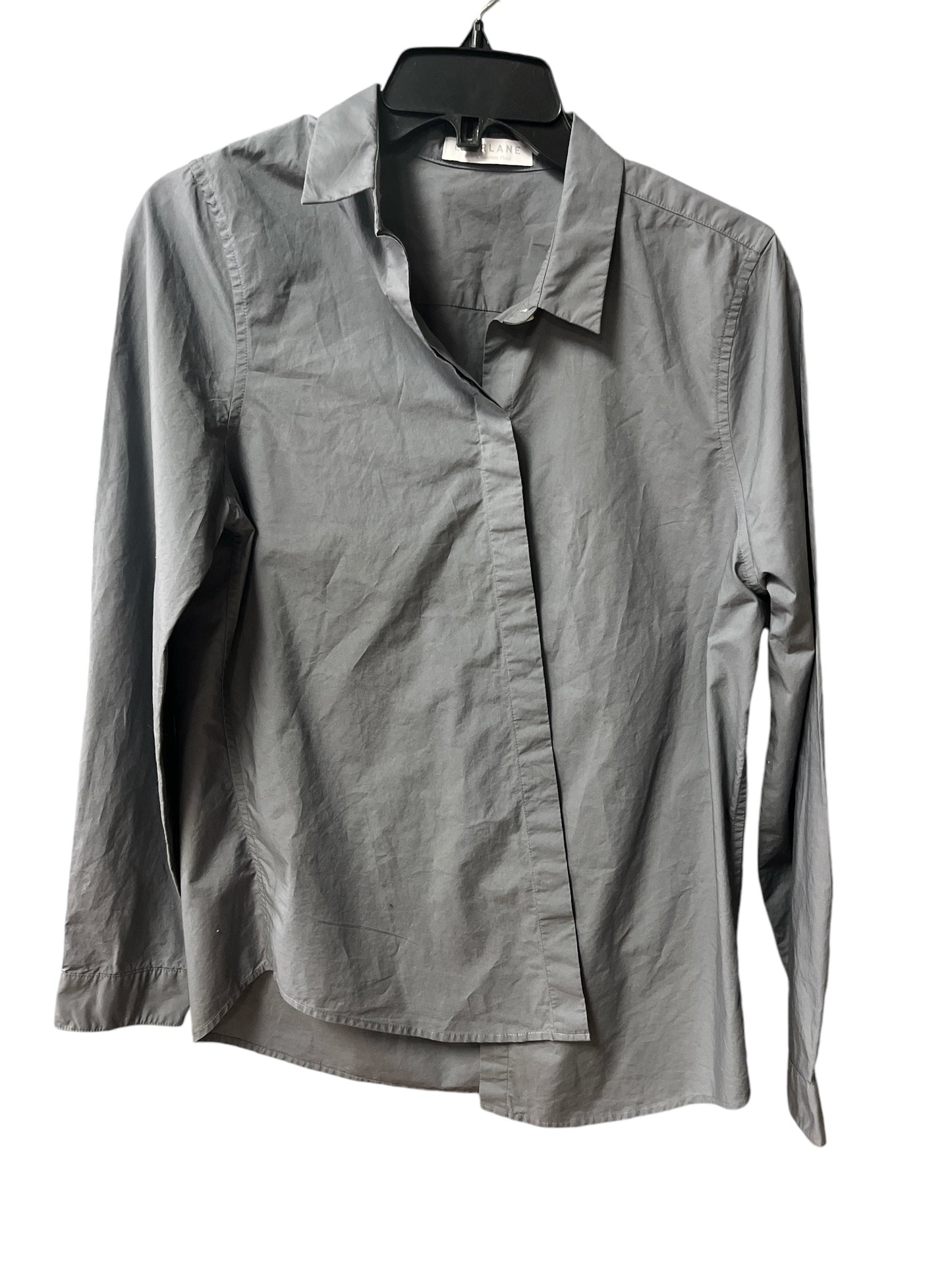 Top Long Sleeve By Everlane In Grey, Size: M