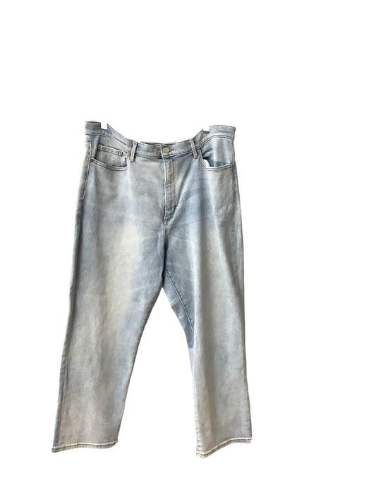 Jeans Straight By Banana Republic In Blue Denim, Size: 14